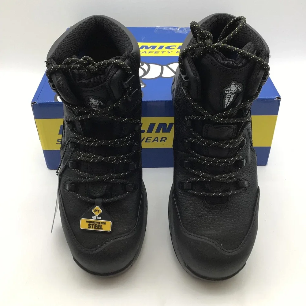Michelin HydroEdge XHY866 Mens Steel‎ Toe Waterproof Work Boots Size 8.5 M NEW